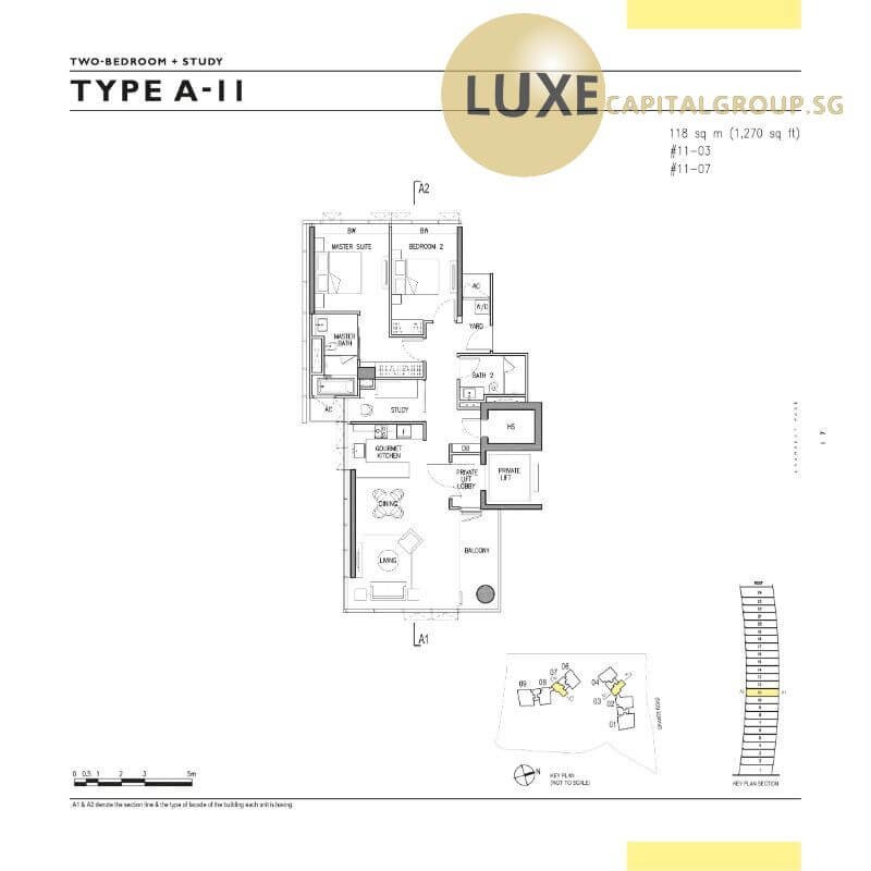 Gramercy Park-Floorplan-2BR+S-Type-A11