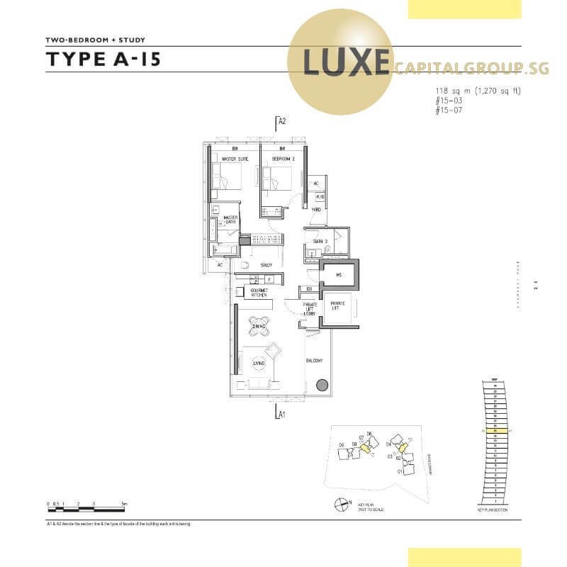 Gramercy Park-Floorplan-2BR+S-Type-A15