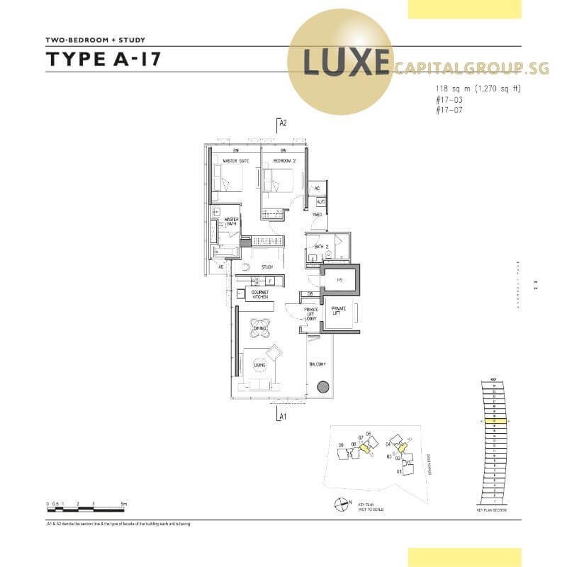 Gramercy Park-Floorplan-2BR+S-Type-A17