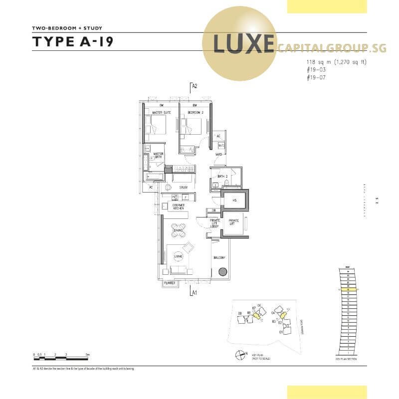 Gramercy Park-Floorplan-2BR+S-Type-A19
