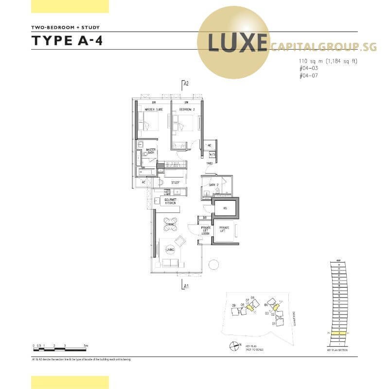 Gramercy Park-Floorplan-2BR+S-Type-A4