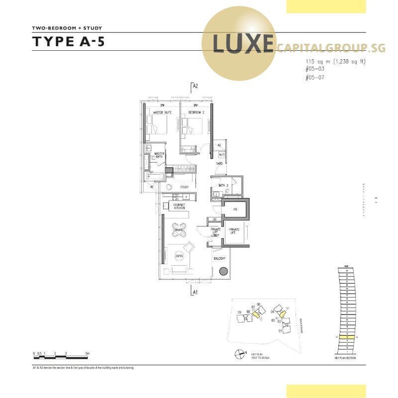 Gramercy Park-Floorplan-2BR+S-Type-A5