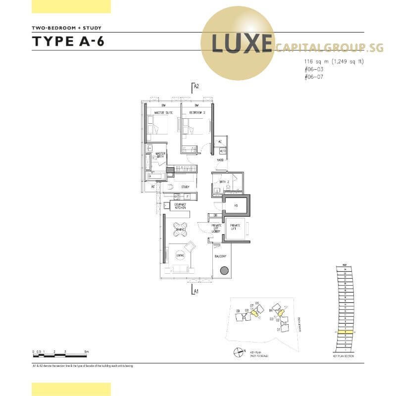 Gramercy Park-Floorplan-2BR+S-Type-A6